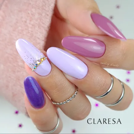 601 PURPLE Semipermanente Polish soakoff lilla Claresa 5 gr