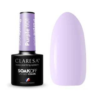 601 PURPLE Semipermanente Polish soakoff lilla Claresa 5 gr