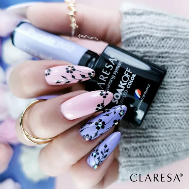 602 PURPLE Semipermanente Polish soakoff lilla Claresa 5 gr