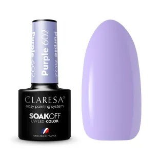 602 PURPLE Semipermanente Polish soakoff lilla Claresa 5 gr