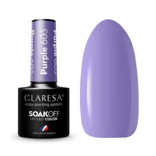 603 PURPLE Semipermanente Polish soakoff lilla Claresa 5 gr