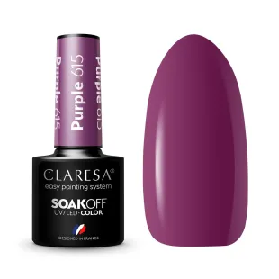 615 PURPLE Semipermanente Polish soakoff viola Claresa 5 gr
