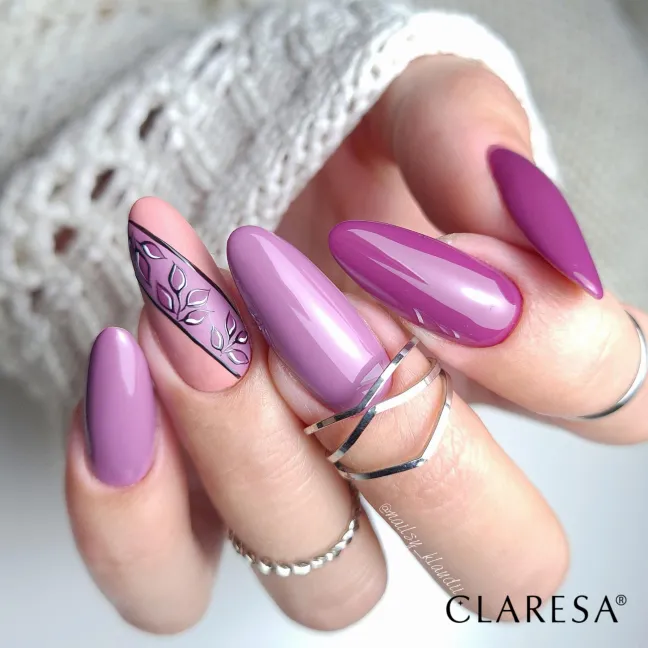 615 PURPLE Semipermanente Polish soakoff viola Claresa 5 gr