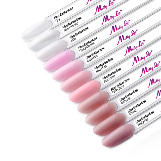 RUBBER FIBER BISCOTTI Base ibrida con fibre Mollylac 10 ml