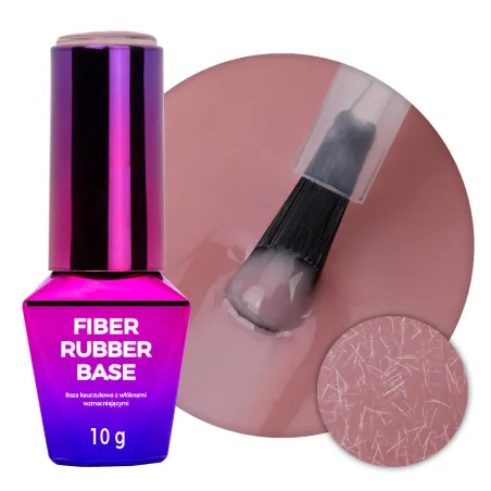 RUBBER FIBER BISCOTTI Base ibrida con fibre Mollylac 10 ml
