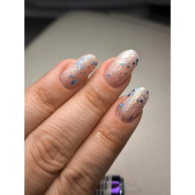 574 Mollylac Colore Smalto semipermanente Glitter Soakoff BORN TO GLOW 10gr