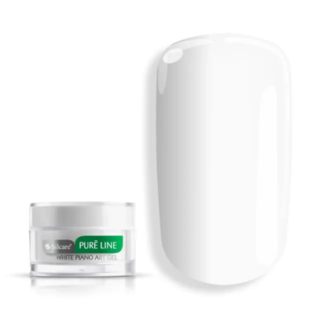 PIANO WHITE PURE LINE Gel color bianco con dispersione Silcare 10 ml