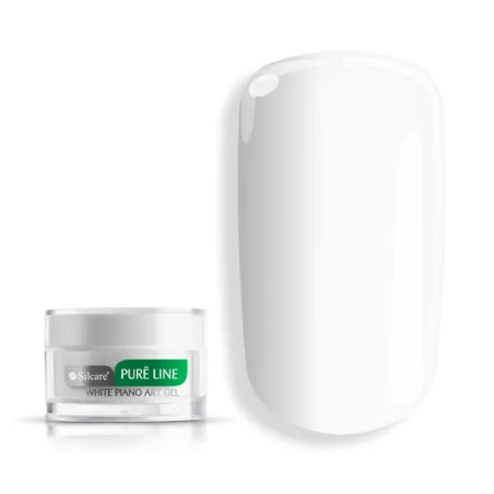 PIANO WHITE PURE LINE Gel color bianco con dispersione Silcare 10 ml