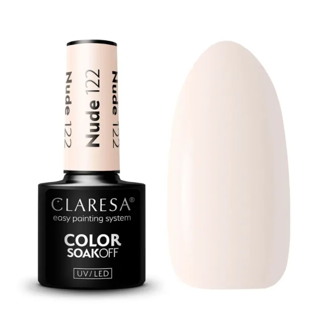 NUDE 122 Semipermanente Polish soakoff nude Claresa 5 gr