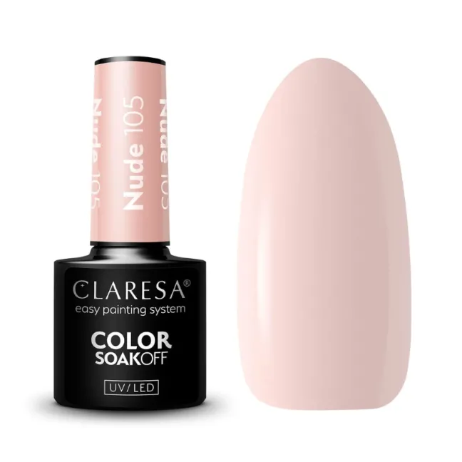 NUDE 105 Semipermanente Polish soakoff nude Claresa 5 gr