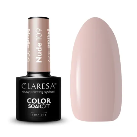 NUDE 109 Semipermanente Polish soakoff nude Claresa 5 gr