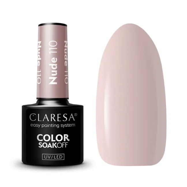 NUDE 110 Semipermanente Polish soakoff nude Claresa 5 gr
