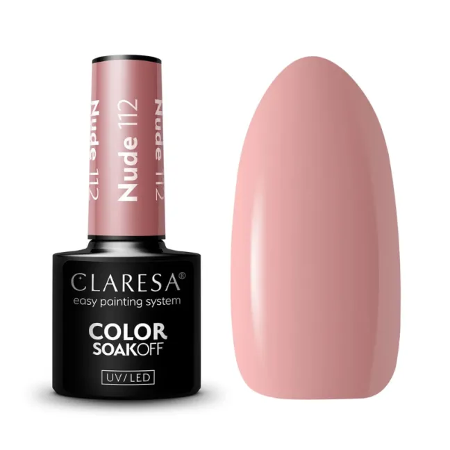 NUDE 112 Semipermanente Polish soakoff nude Claresa 5 gr