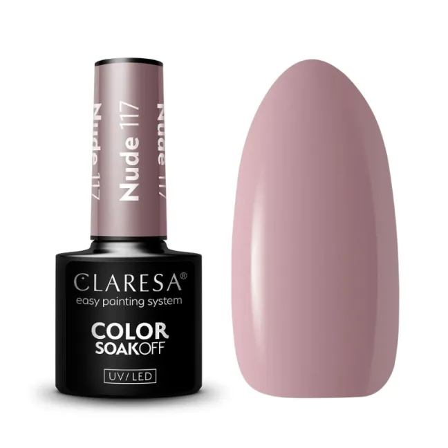 NUDE 117 Semipermanente Polish soakoff nude Claresa 5 gr