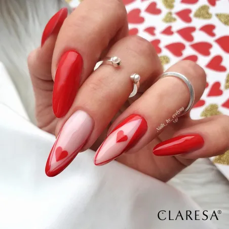 RED 406 Semipermanente Polish soakoff rosso Claresa 5 gr