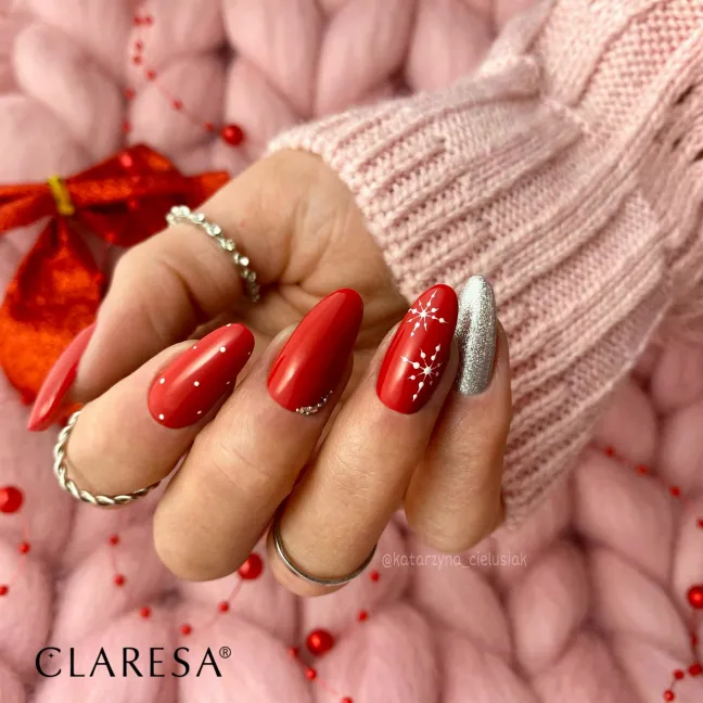 RED 412 Semipermanente Polish soakoff rosso Claresa 5 gr