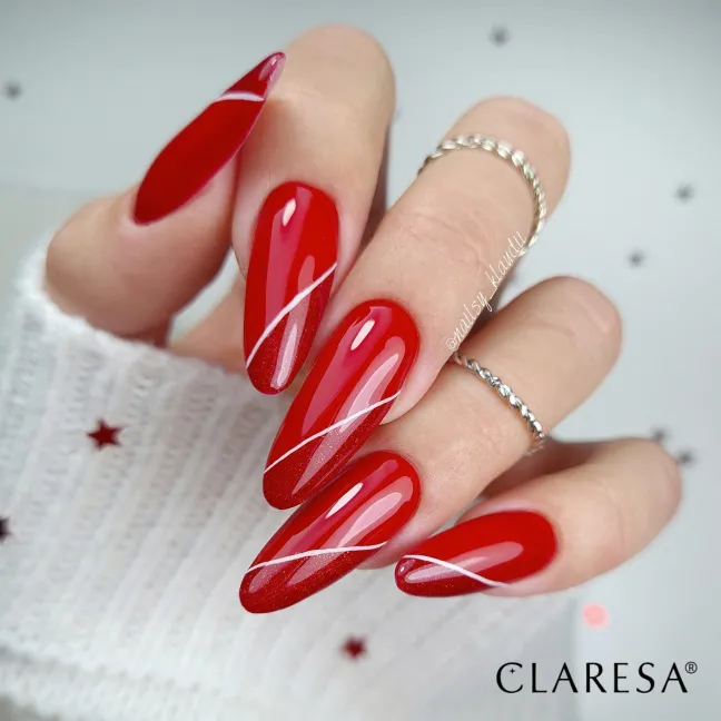 RED 418 Semipermanente Polish soakoff rosso Claresa 5 gr