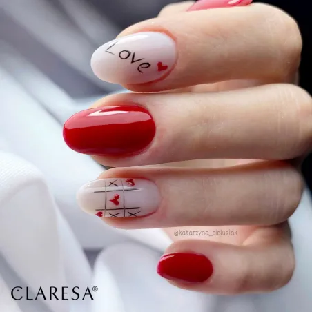 RED 419 Semipermanente Polish soakoff rosso Claresa 5 gr