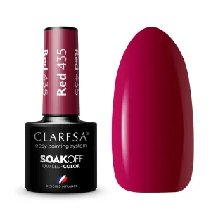 RED 435 Semipermanente Polish soakoff rosso Claresa 5 gr