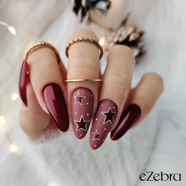 RED 439 Semipermanente Polish soakoff glitter rosso Claresa 5 gr