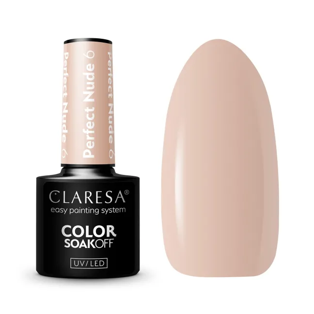 PERFECT NUDE 6 Semipermanente Polish soakoff nude Claresa 5 gr