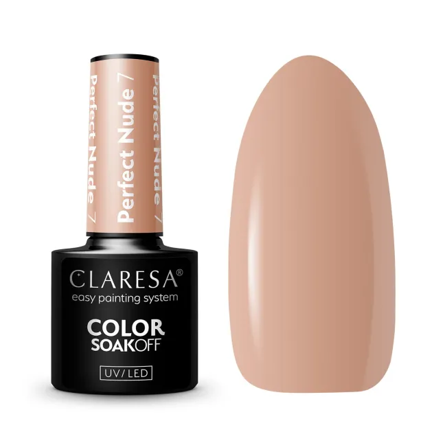 PERFECT NUDE 7 Semipermanente Polish soakoff nude Claresa 5 gr