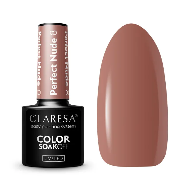 PERFECT NUDE 8 Semipermanente Polish soakoff nude Claresa 5 gr