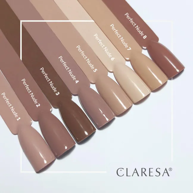 KIT PERFECT NUDE: 8 Semipermanenti Polish soakoff nude Claresa 5 gr