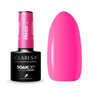 NEON 2 Semipermanente Polish soakoff fluo Claresa 5 gr