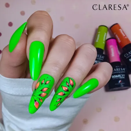 NEON 4 Semipermanente Polish soakoff fluo Claresa 5 gr