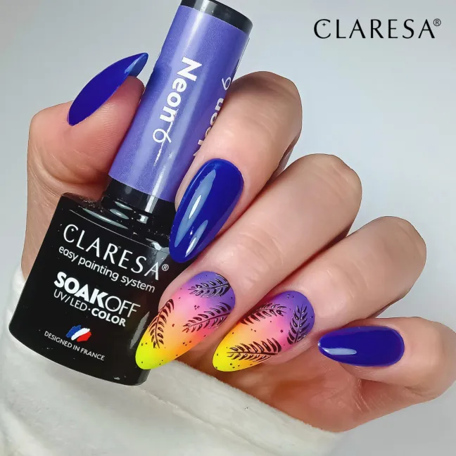 NEON 6 Semipermanente Polish soakoff fluo Claresa 5 gr