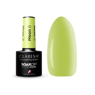 NEON 8 Semipermanente Polish soakoff fluo Claresa 5 gr