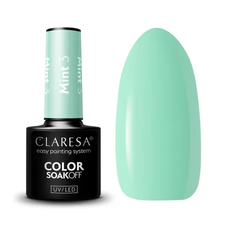 MINT 3 Semipermanente Polish soakoff Claresa 5 gr