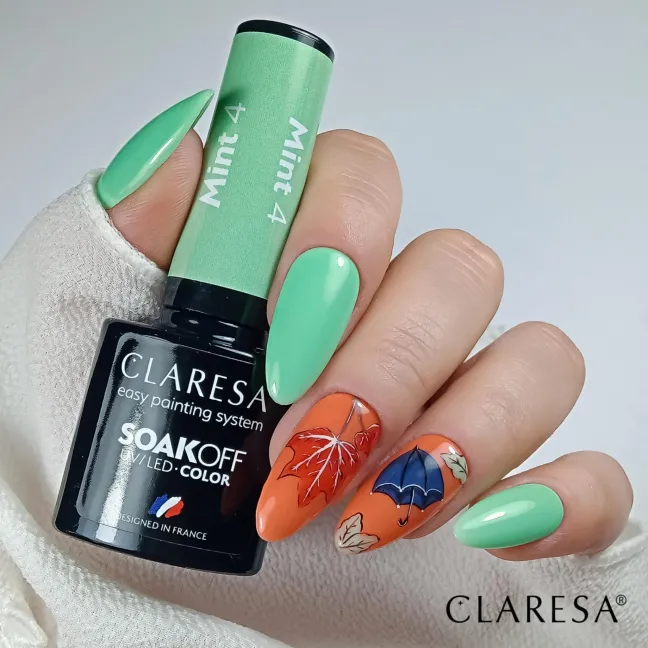 MINT 4 Semipermanente Polish soakoff Claresa 5 gr