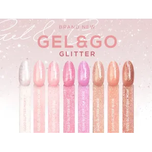 GEL&GO GLITTER ROSE 50gr Builder gel costruttore Makear 50 gr 2
