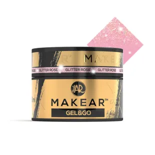 GEL&GO GLITTER ROSE 50gr Builder gel costruttore Makear 50 gr