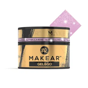 GEL&GO GLITTER ROSE 50gr Builder gel costruttore Makear 50 gr