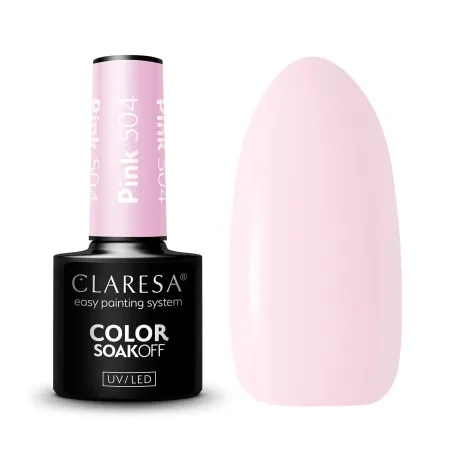 PINK 504 Semipermanente Polish rosa Claresa 5 gr