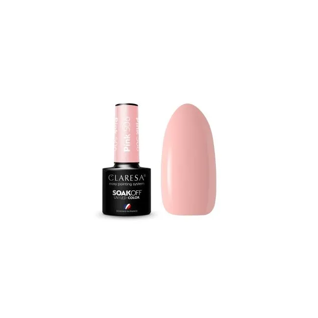 PINK 506 Semipermanente Polish rosa Claresa 5 gr