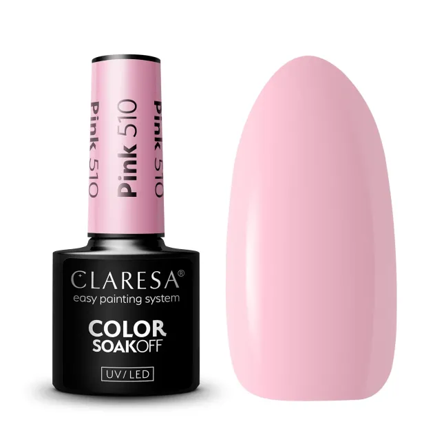 PINK 510 Semipermanente Polish rosa Claresa 5 gr