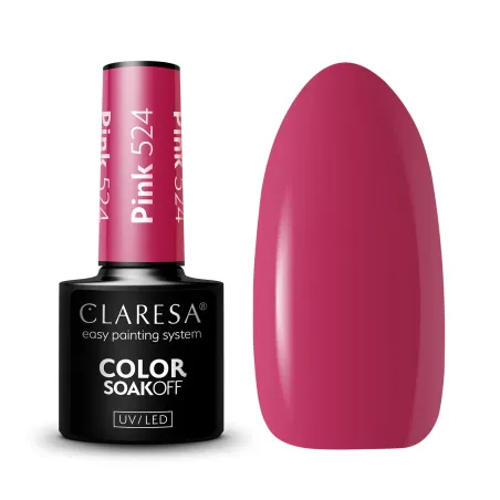 PINK 524 Semipermanente Polish rosa Claresa 5 gr