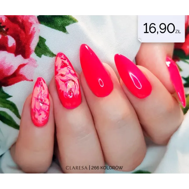 PINK 530 Semipermanente Polish rosa fluo Claresa 5 gr