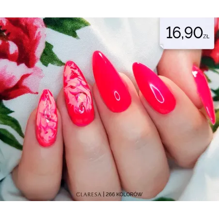 PINK 530 Semipermanente Polish rosa fluo Claresa 5 gr