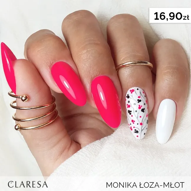 PINK 530 Semipermanente Polish rosa fluo Claresa 5 gr