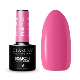PINK 534 Semipermanente Polish rosa Claresa 5 gr