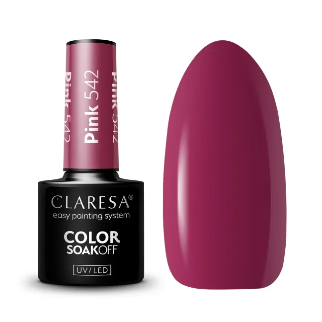 PINK 542 Semipermanente Polish rosa Claresa 5 gr