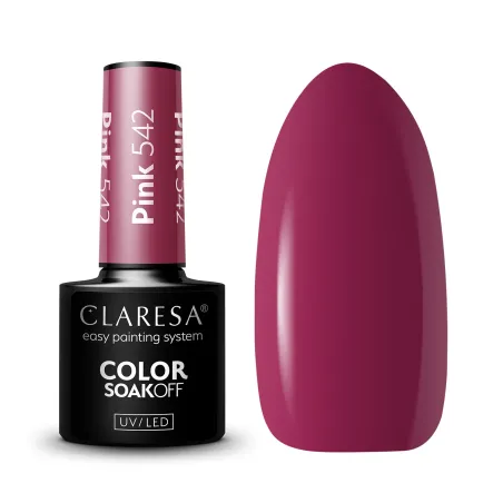 PINK 542 Semipermanente Polish rosa Claresa 5 gr