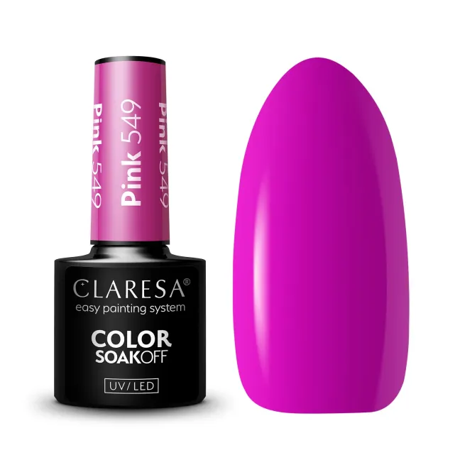 PINK 549 Semipermanente Polish rosa Claresa 5 gr