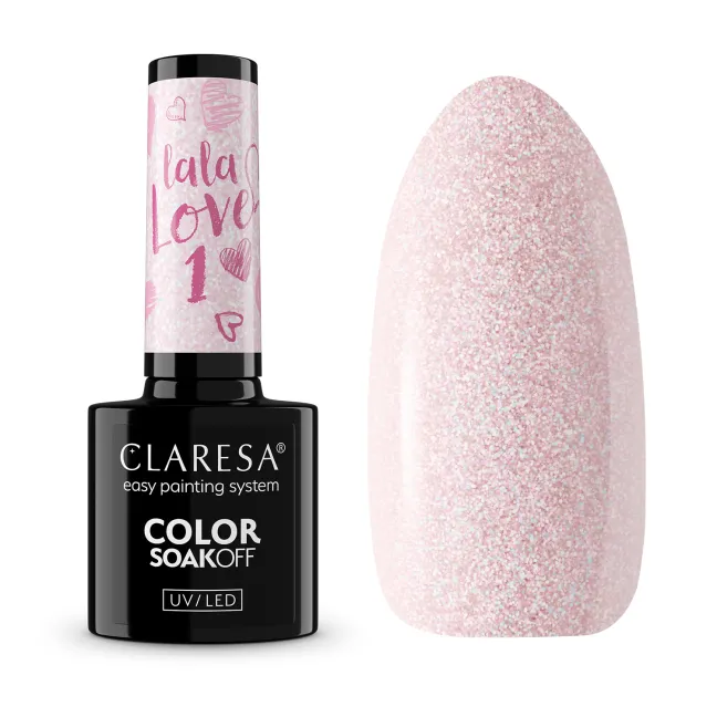 LA LA LOVE 1 Semipermanente Polish Claresa 5 gr