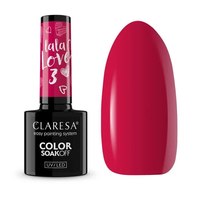 LA LA LOVE 3 Semipermanente Polish Claresa 5 gr
